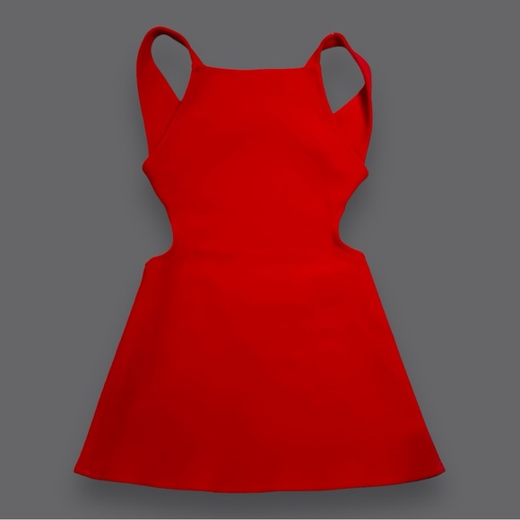 🎉HP🎉Excellent PreLoved Condition Zara Red Cut Out Back Mini Dress. Size Small - Picture 5 of 11